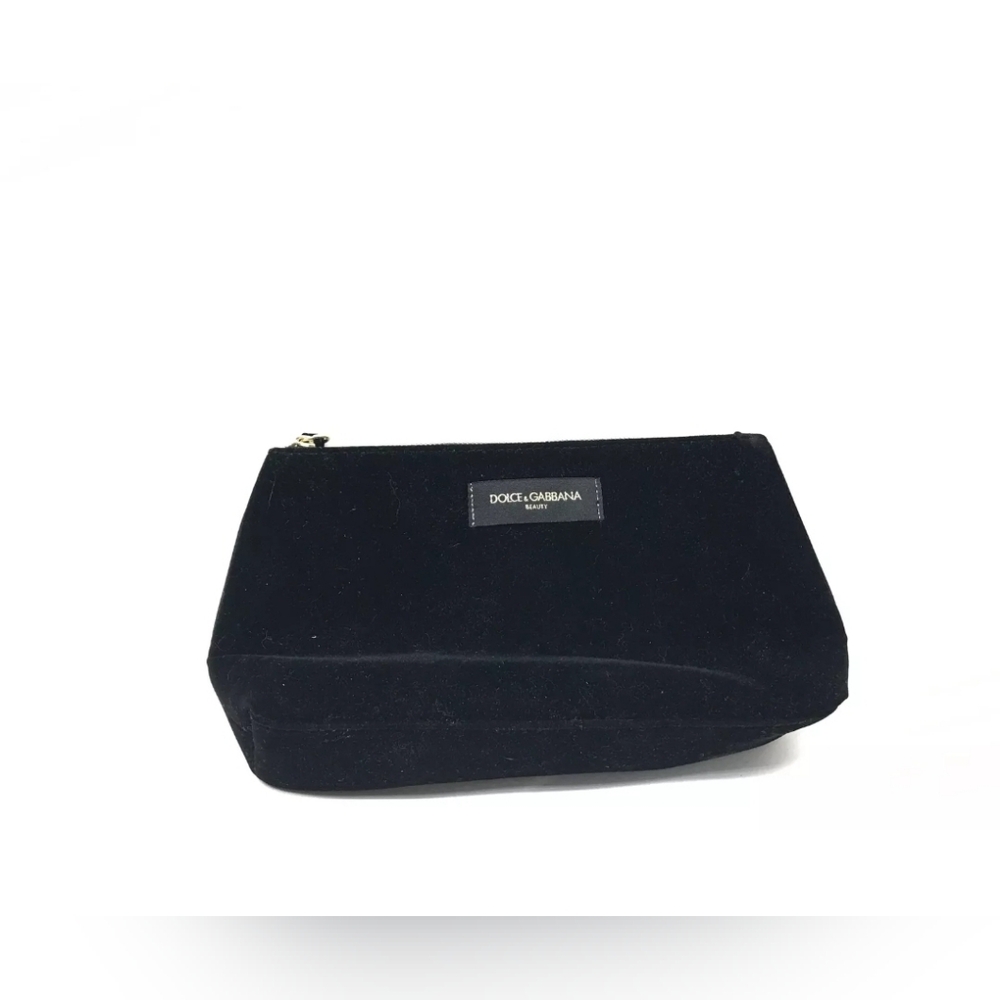 Dolce & Gabbana Beauty black cosmetic bag/wristlet.